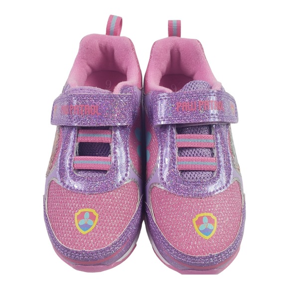 Nickelodeon Girls' Paw Patrol Shoes Laceless LED Light Up Shoes Size 7, New - Picture 4 of 16